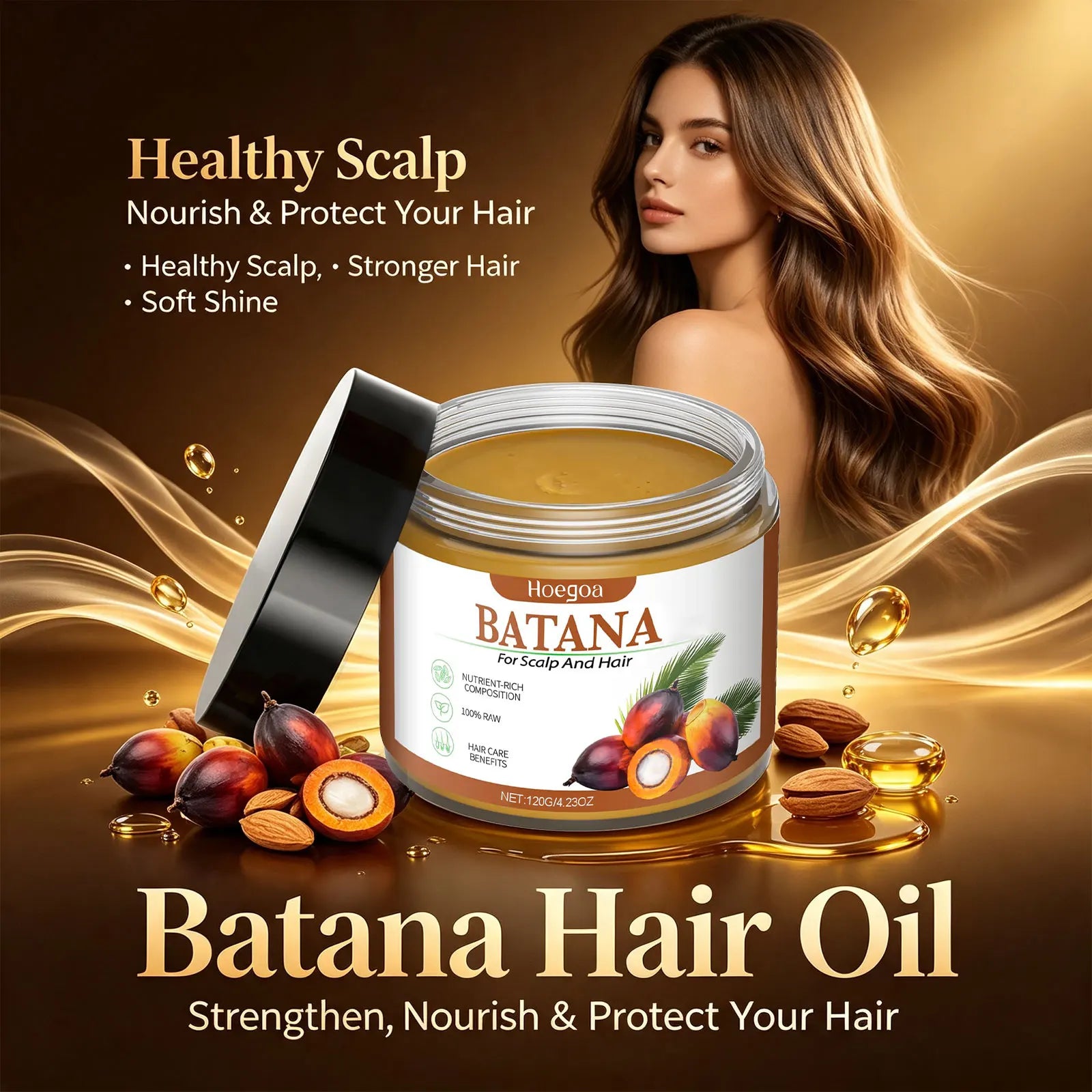 Batana Oil Hair Repair Mask for Dry Damaged Hair and Scalp Nourishment - 5