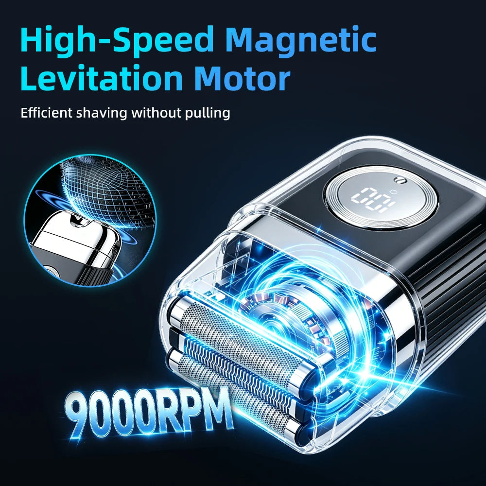 Portable Electric Foil Shaver with Floating Blades for Men - 11