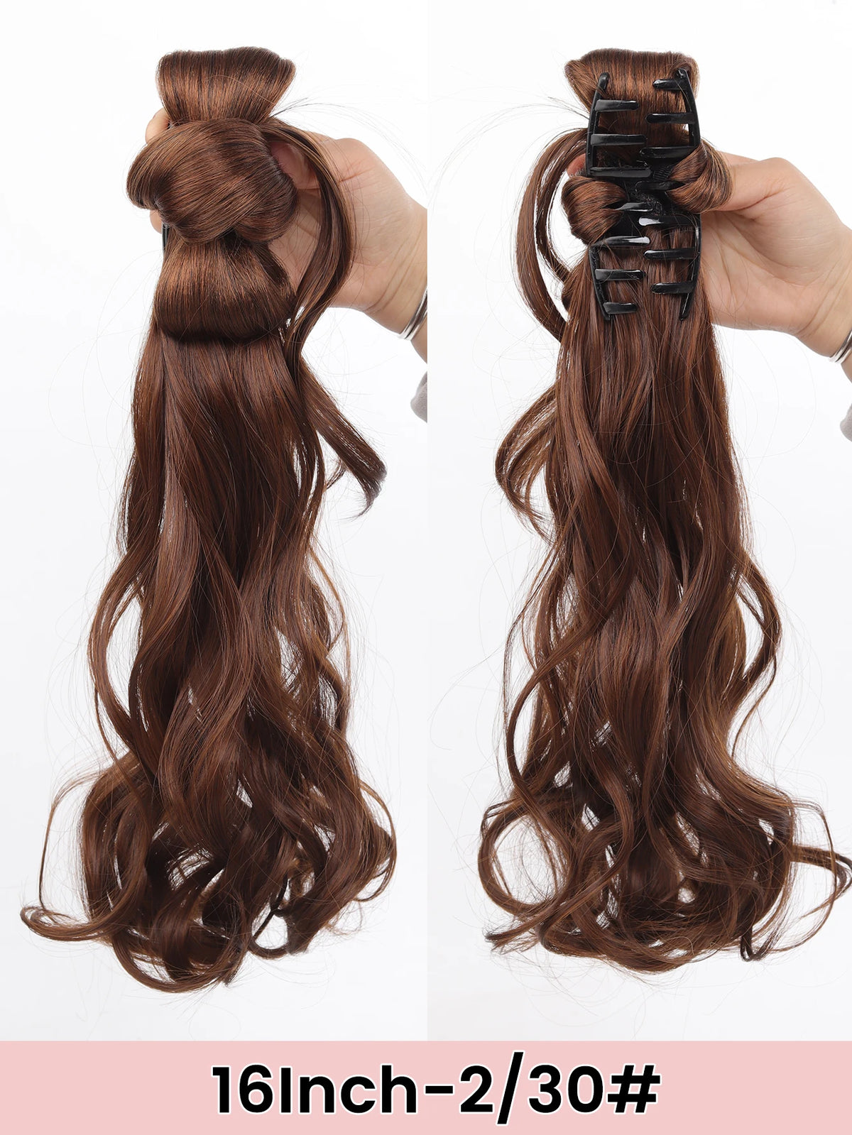 16-Inch Curly Claw Clip Ponytail Hair Extension