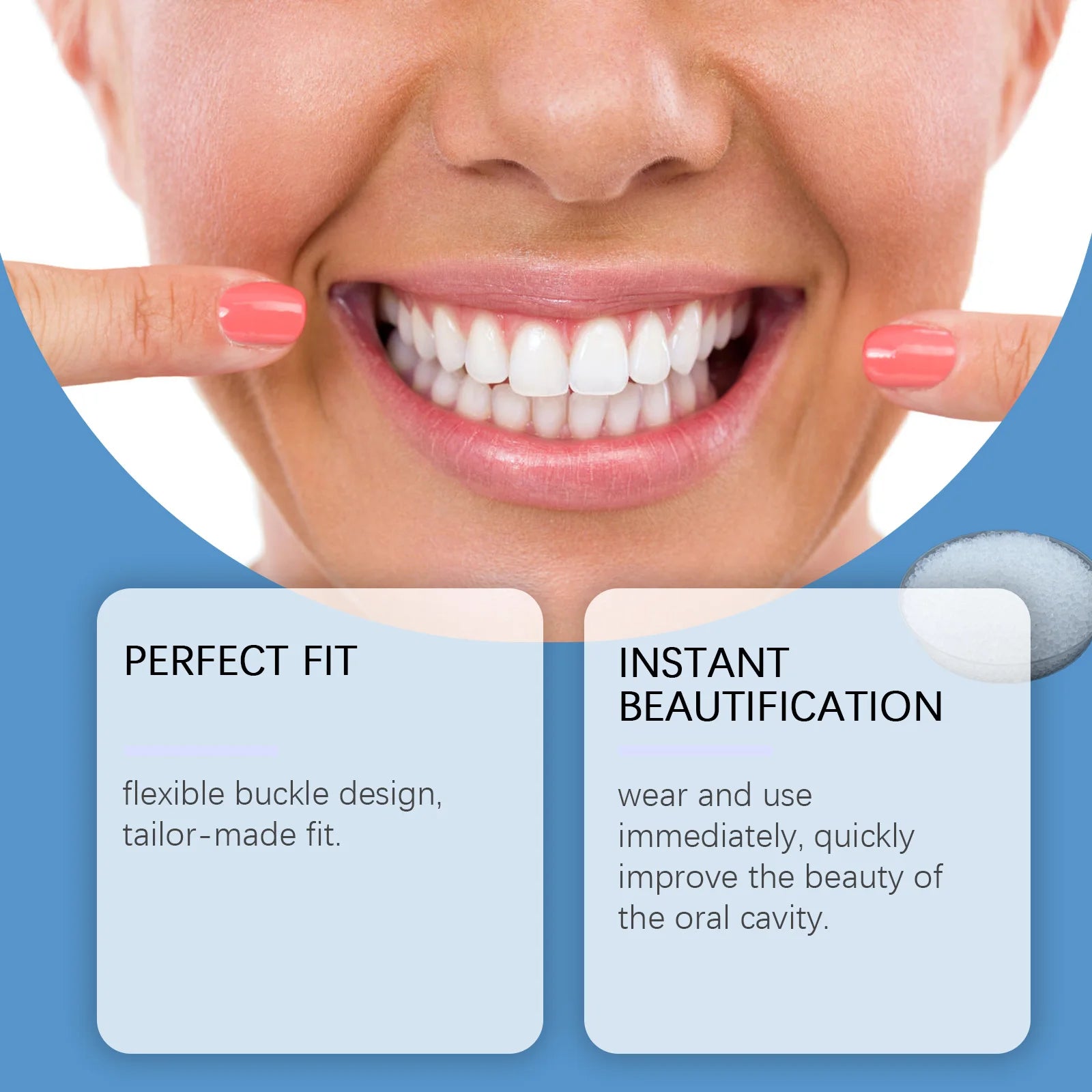 Adjustable Snap-On Silicone Dentures for Instant Smile Repair - 12