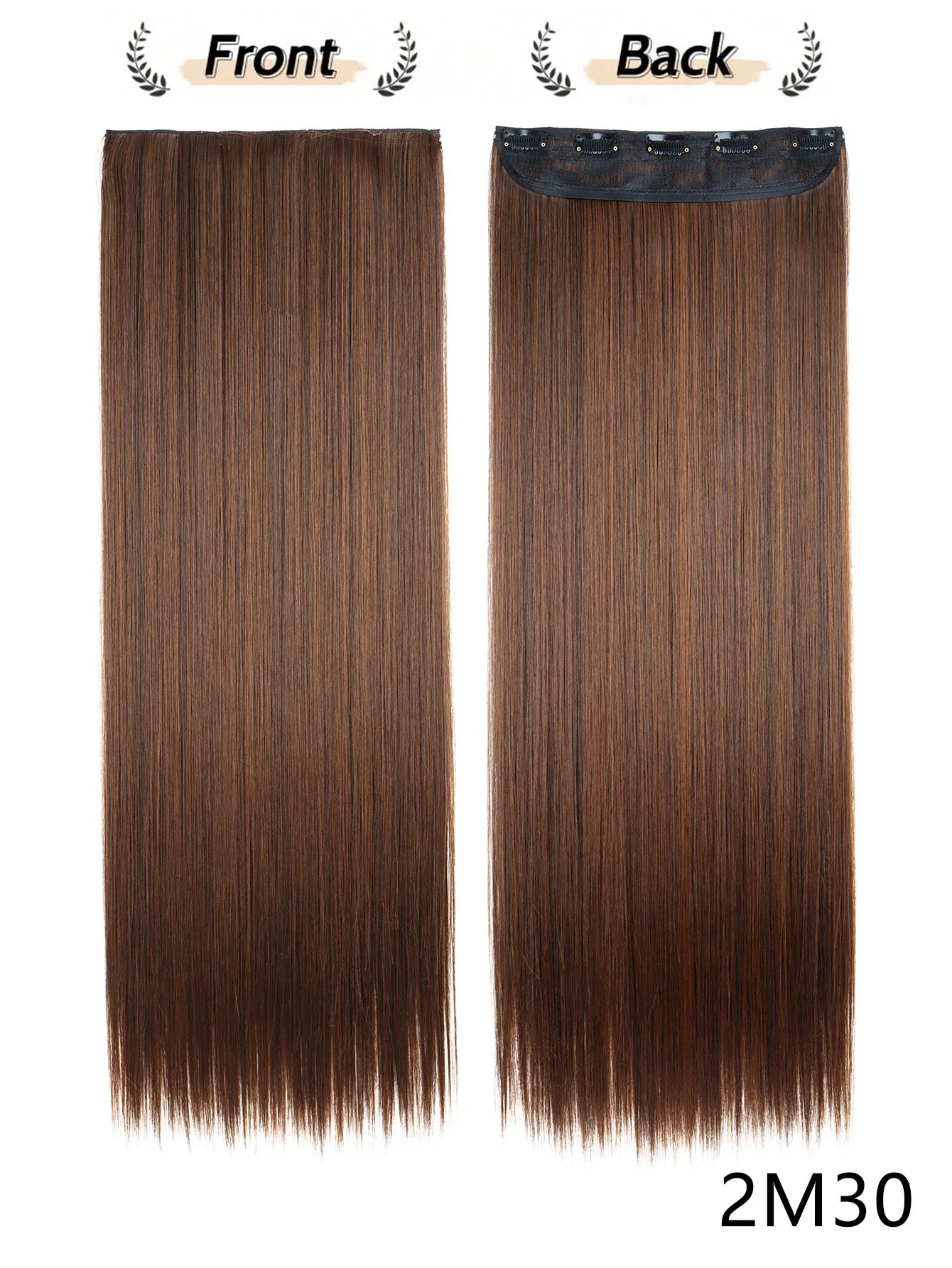 Seamless Straight Clip-In Hair Extensions for Instant Length - 29