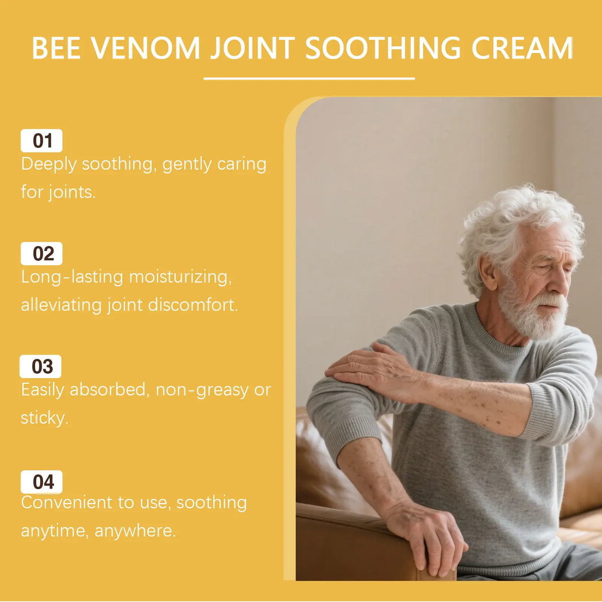 Bee Venom Joint Soothing Cream for Muscle and Joint Relief
