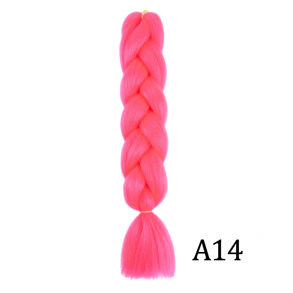 24-Inch Long Synthetic Jumbo Braiding Hair Extensions - 13