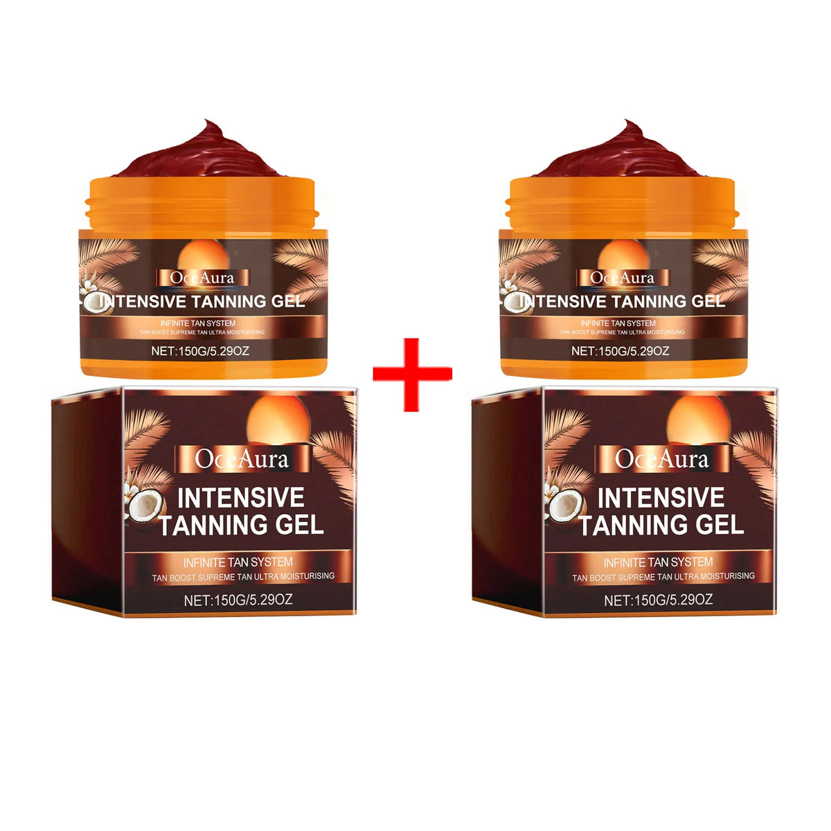 Intensive Tanning Gel for Natural Long Lasting Dark Skin Glow