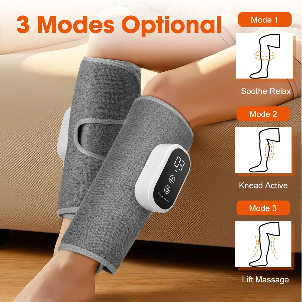 Wireless Air Compression Leg Massager for Circulation and Muscle Relief