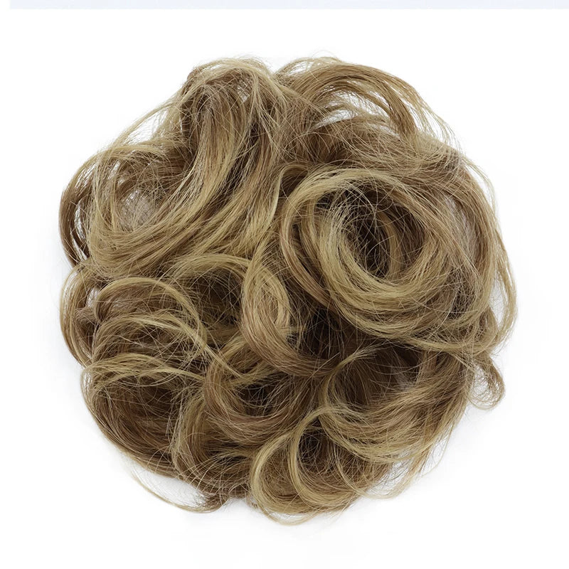 Messy Curly Hair Bun Extension for Instant Voluminous Updo Hairstyles