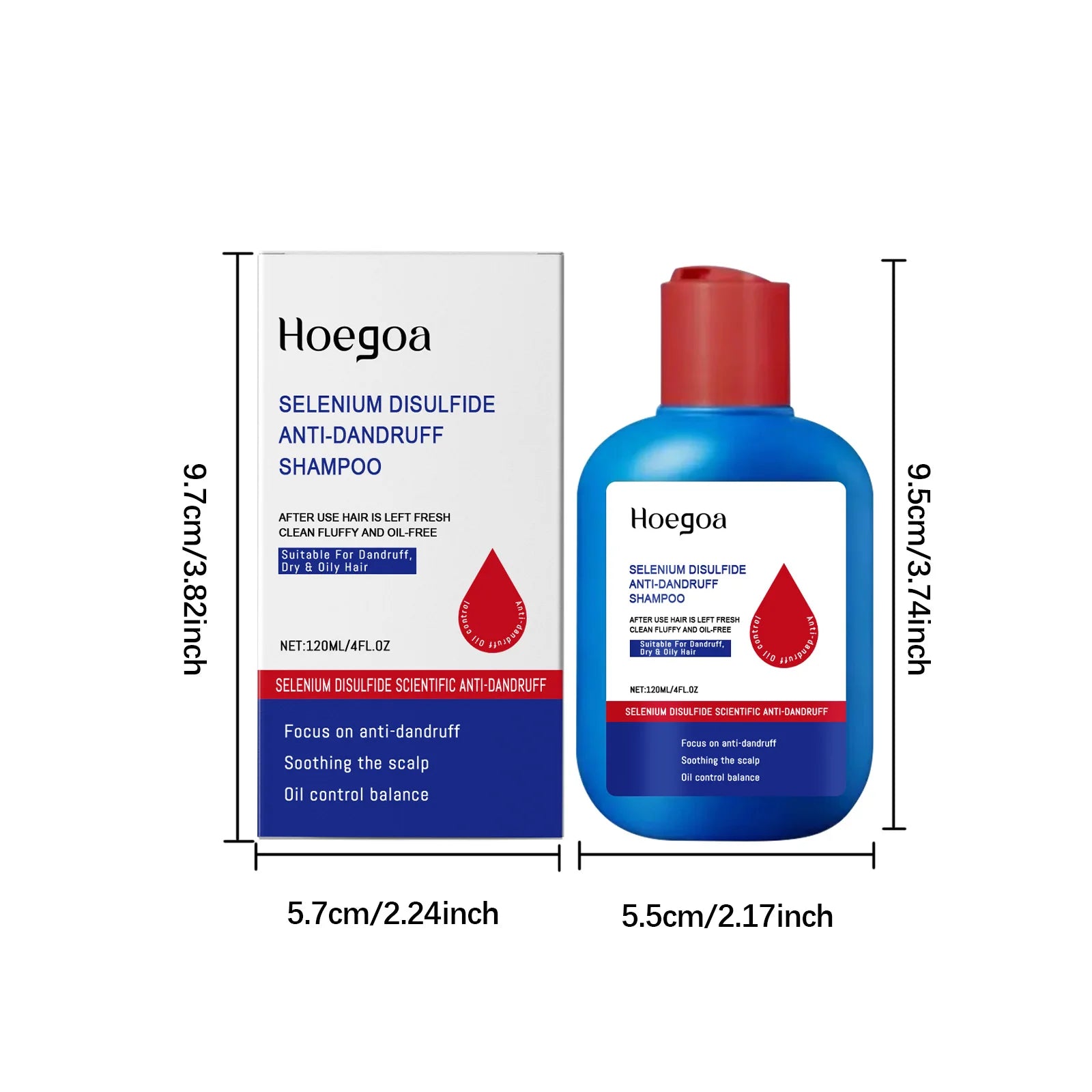 Selenium Disulfide Anti-Dandruff Shampoo for Itchy Scalp and Oil Control - 9