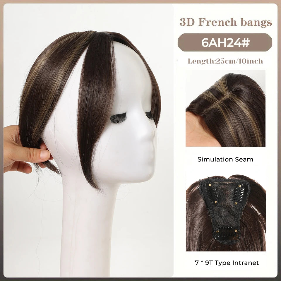 Clip-In Hair Topper for Volume and Natural Fringe