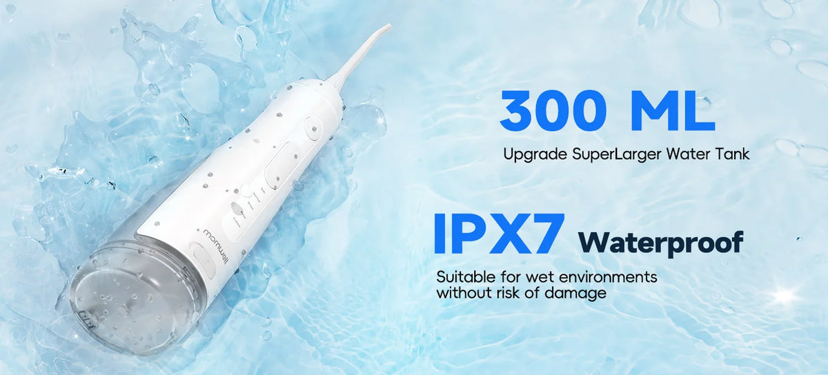 Portable Rechargeable Water Flosser for Deep Teeth and Gum Cleaning