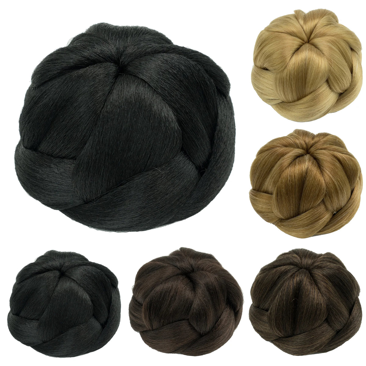 Braided Chignon Hair Bun Extension for Elegant Updo Hairstyles