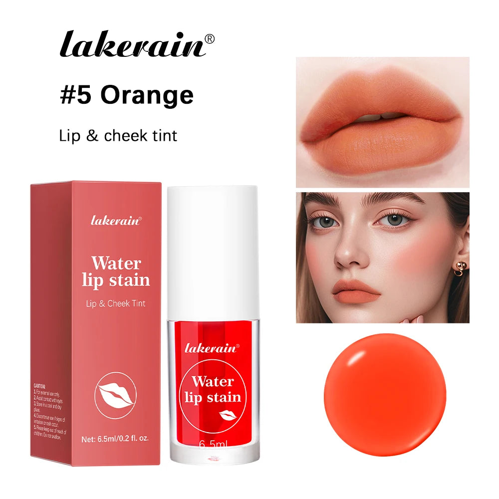 Waterproof Moisturizing Lip Tint and Liquid Blush for All-Day Wear