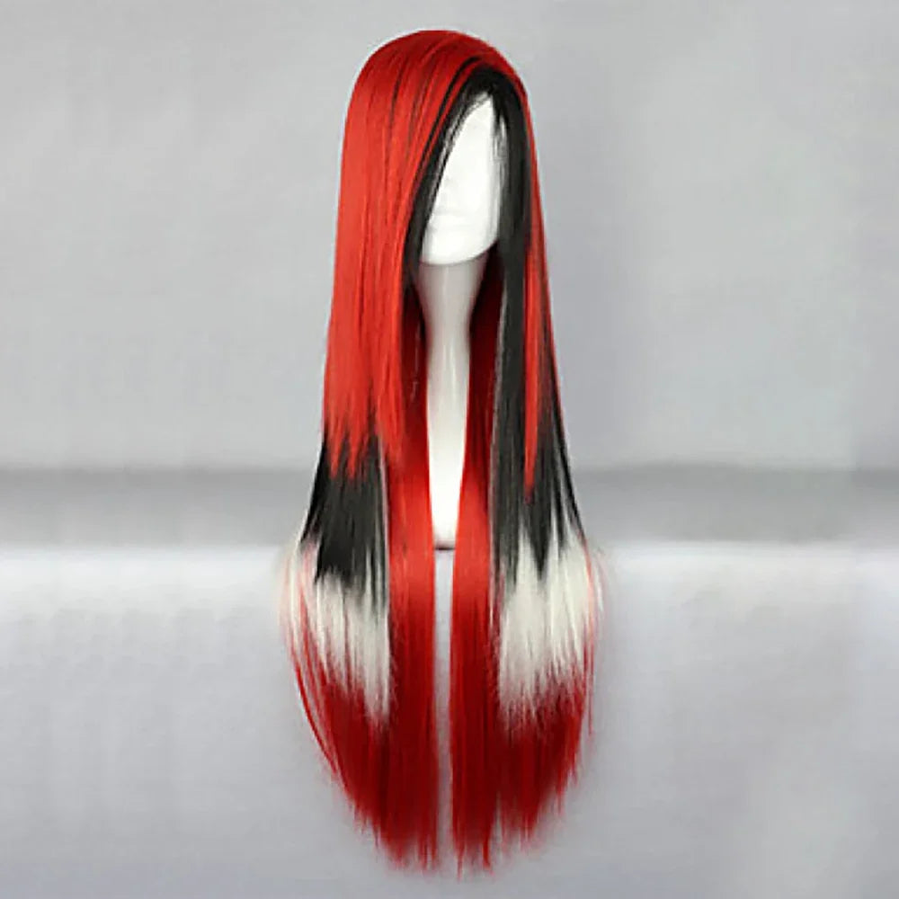 Long Straight Ombre Synthetic Wig for Cosplay and Costume Parties