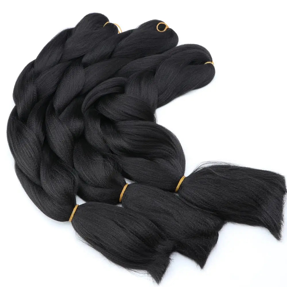 24-Inch Synthetic Jumbo Braiding Hair Extensions