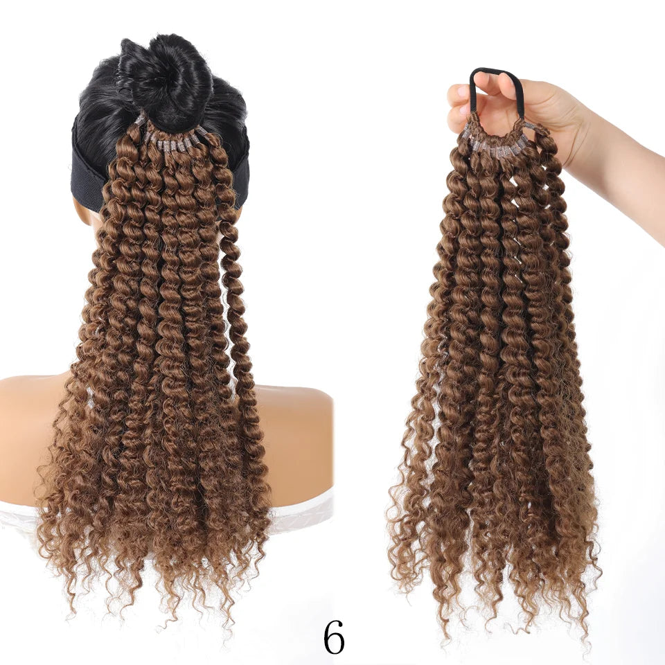 20-Inch Fluffy Synthetic Ponytail Hair Extension for Instant Volume - 8