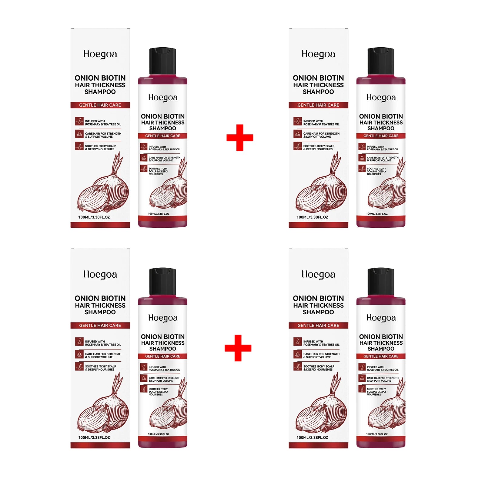 Onion Biotin Shampoo for Thicker Voluminous Hair and Scalp Nourishment - 17