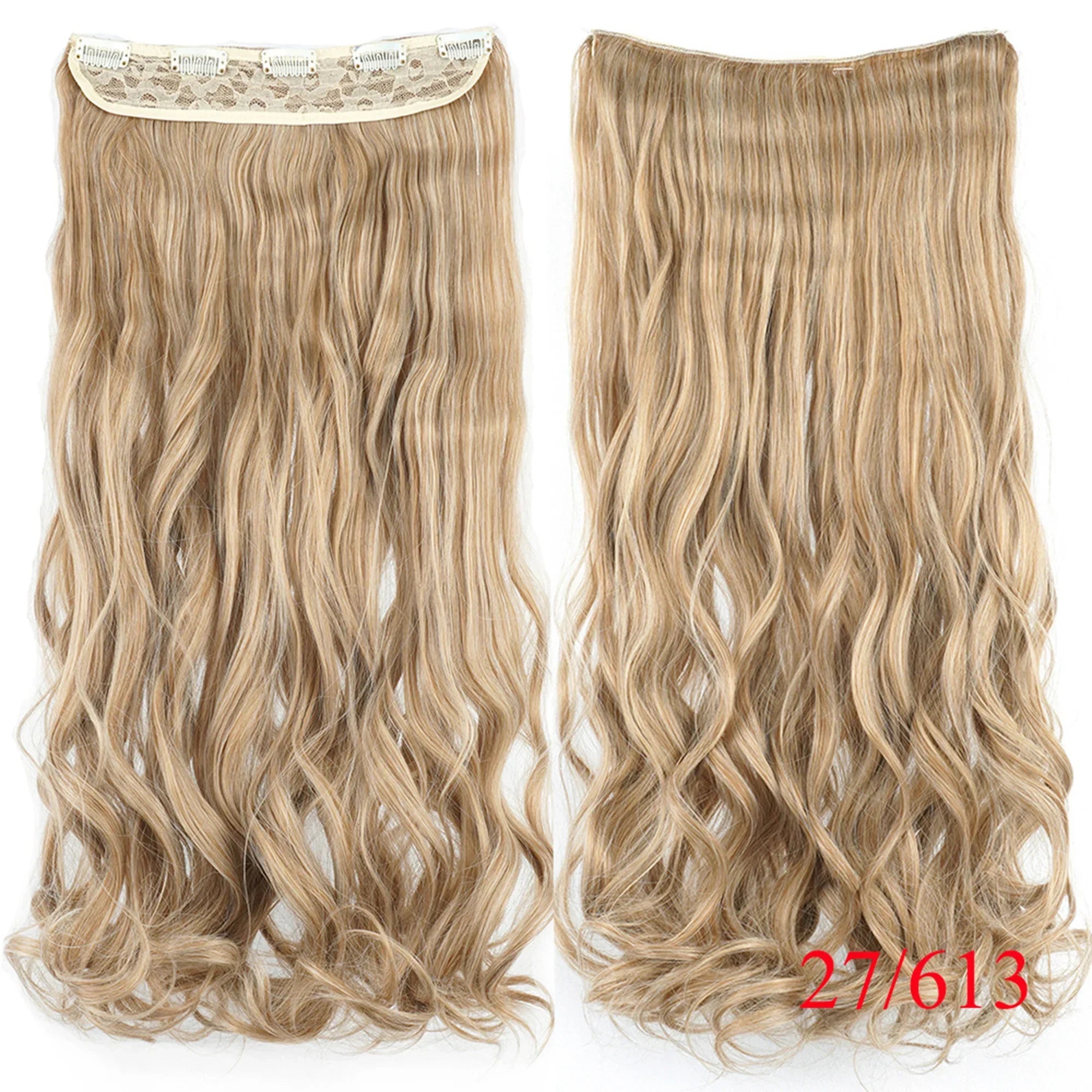Wavy Clip-In Synthetic Hair Extensions for Instant Volume - 11