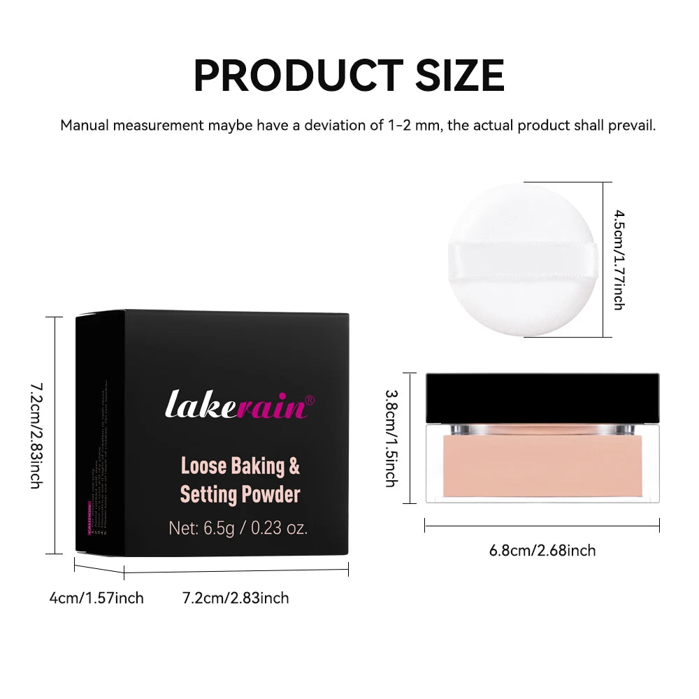 Matte Finishing Loose Powder for Oil Control and Flawless Makeup
