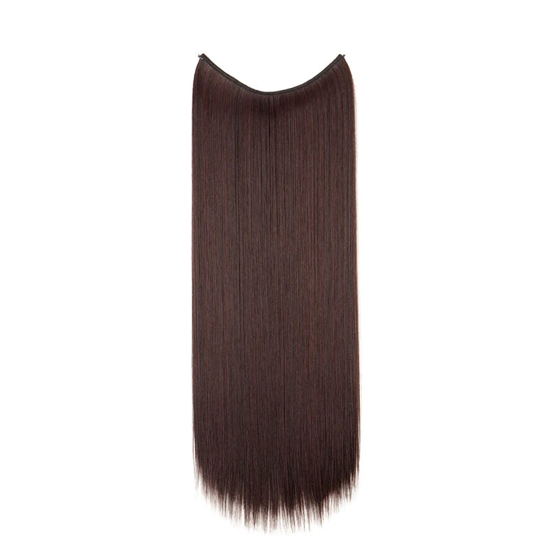 24-Inch Invisible Fishing Line Hair Extension for Instant Length - 15
