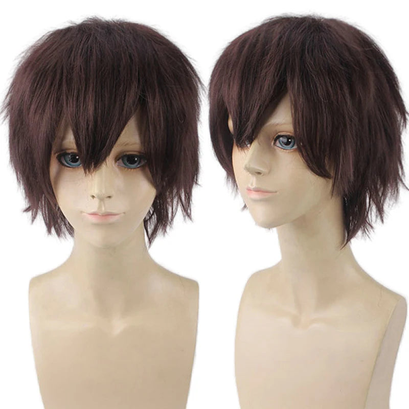 Short Bob Wig with Bangs for Cosplay and Daily Costume Parties - 17
