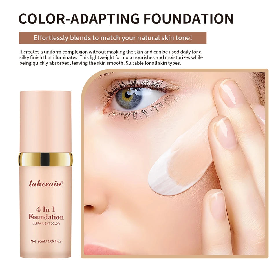 4-in-1 Color Changing Moisturizing Foundation with SPF 30+