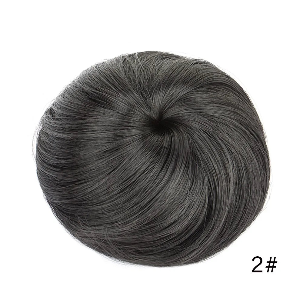 Flexible Synthetic Hair Bun Drawstring Chignon for Women Daily Styling