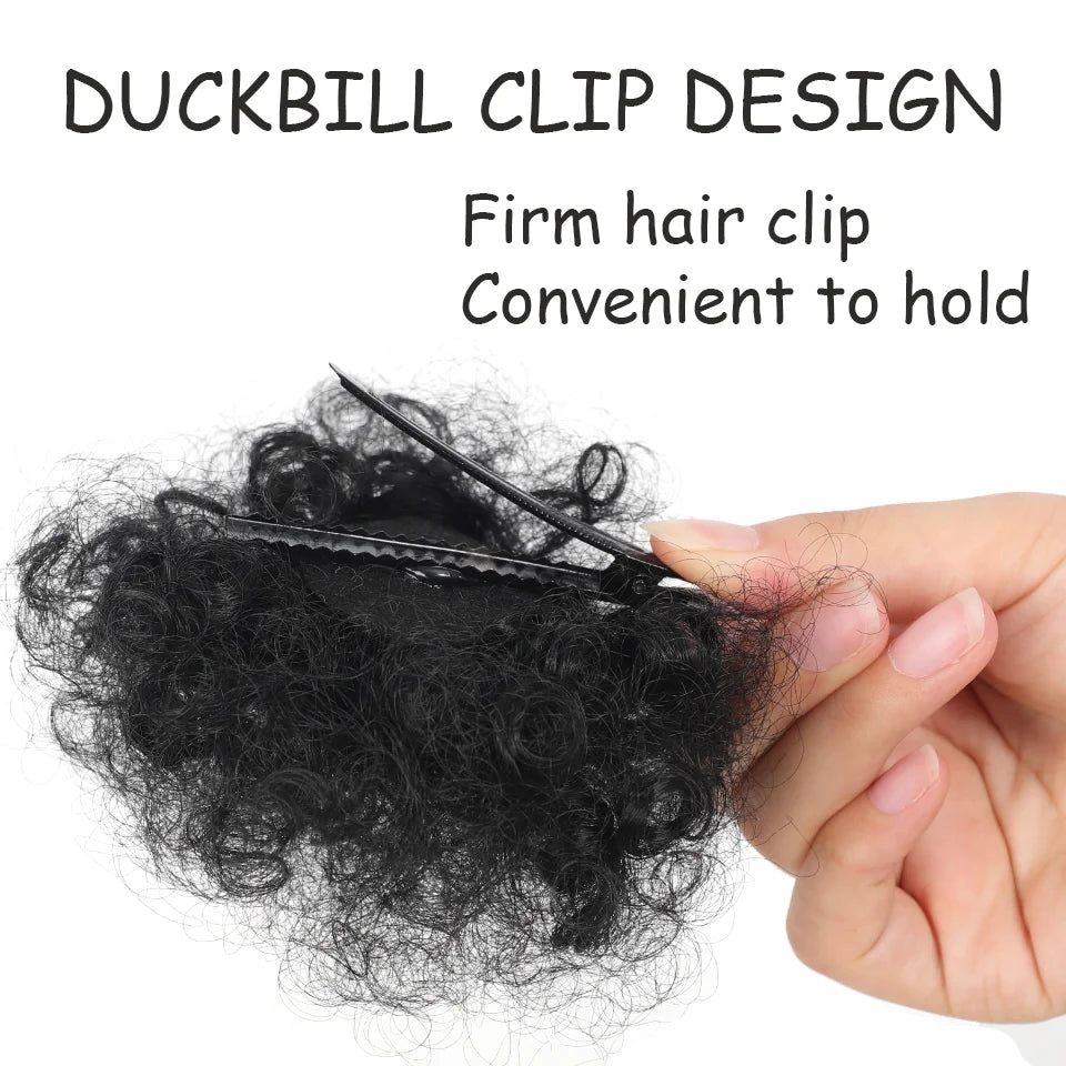 Synthetic Afro Puff Hair Bun Updo for Kids and Women - 3