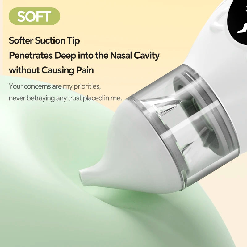 Electric Baby Nasal Aspirator with 9 Suction Levels for Newborns - 4