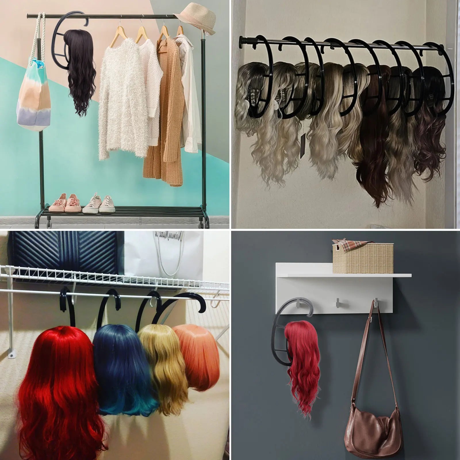 Portable Hanging Wig and Hat Stand for Quick Drying and Storage - 15