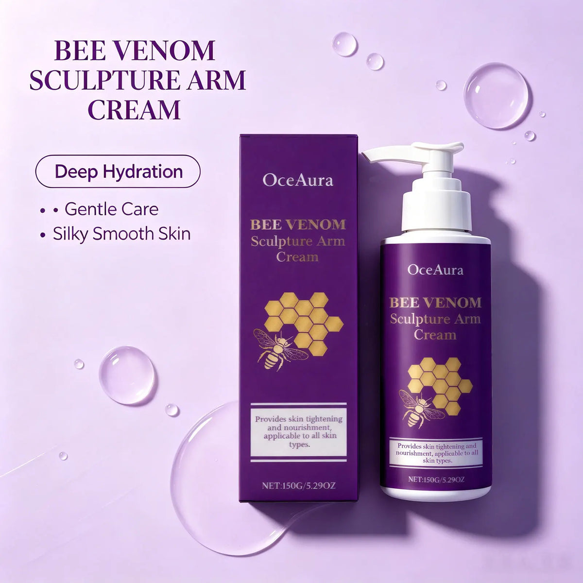 Bee Venom Sculpting and Firming Arm Cream for Sagging Skin