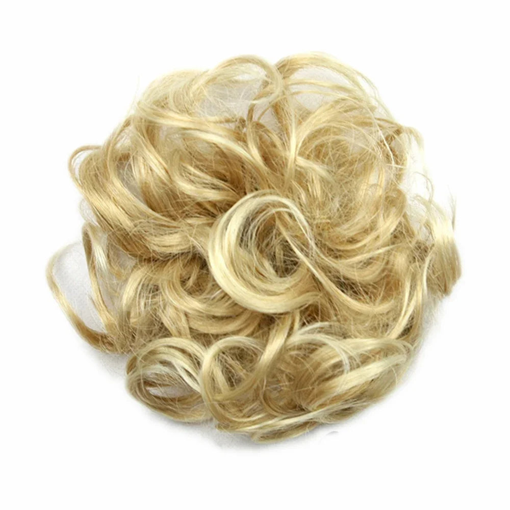 Messy Curly Hair Bun Extension for Instant Volume and Elegant Styles - 5
