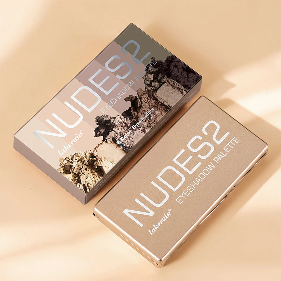 6-Color Matte Eyeshadow Palette for Neutral Nude and Smoky Eye Looks
