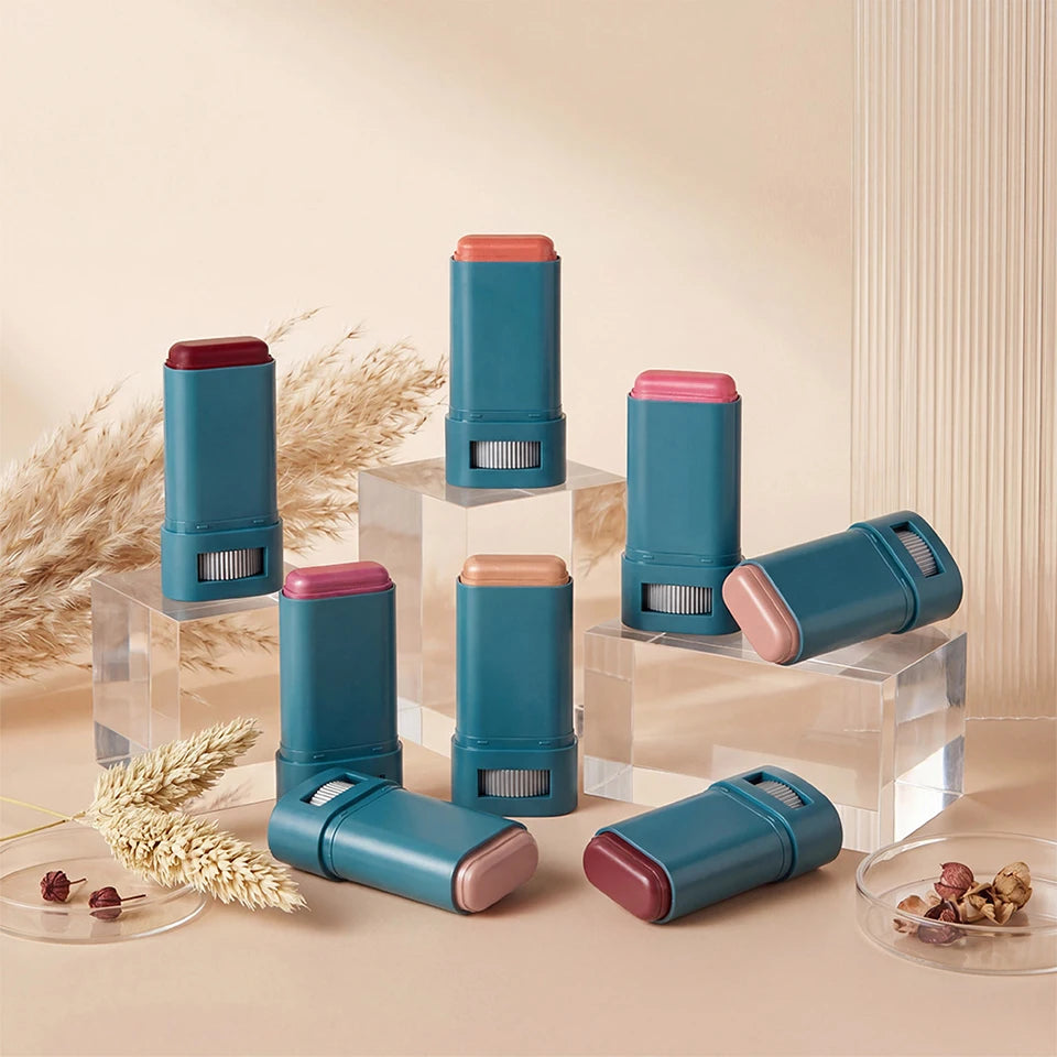 Color Correcting CC Cream and SPF 50 Sunscreen Blush Stick Makeup Set