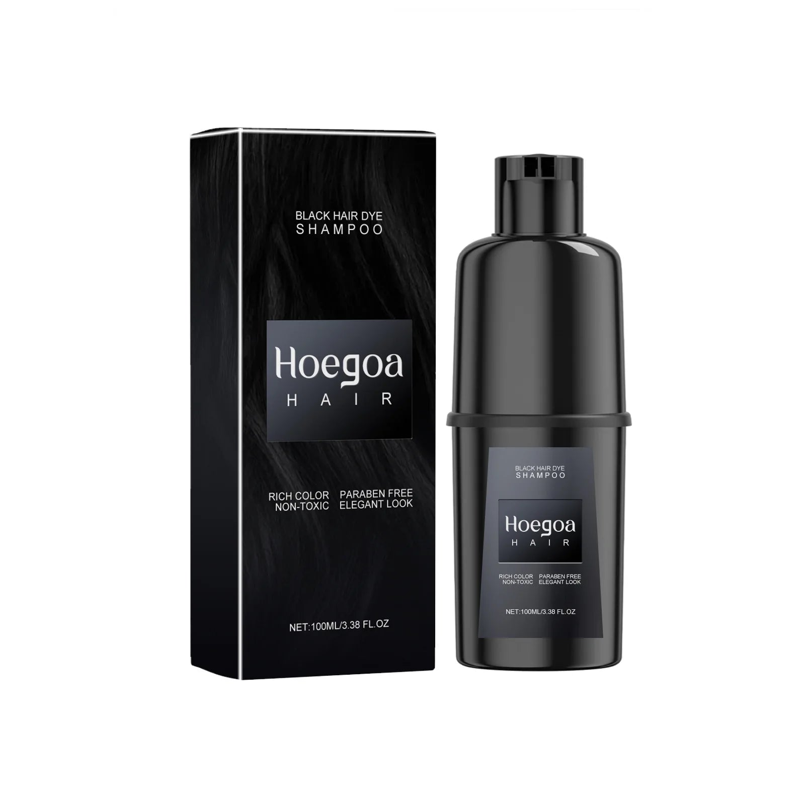 Instant Hair Color Dye Shampoo for Easy Grey Hair Coverage - 17