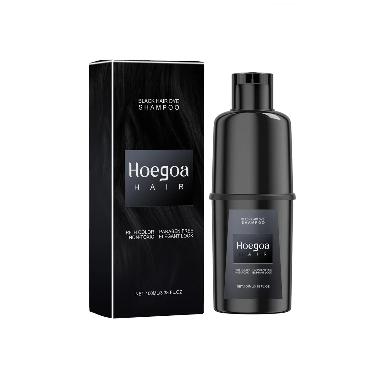 Instant Hair Color Dye Shampoo for Easy Grey Hair Coverage