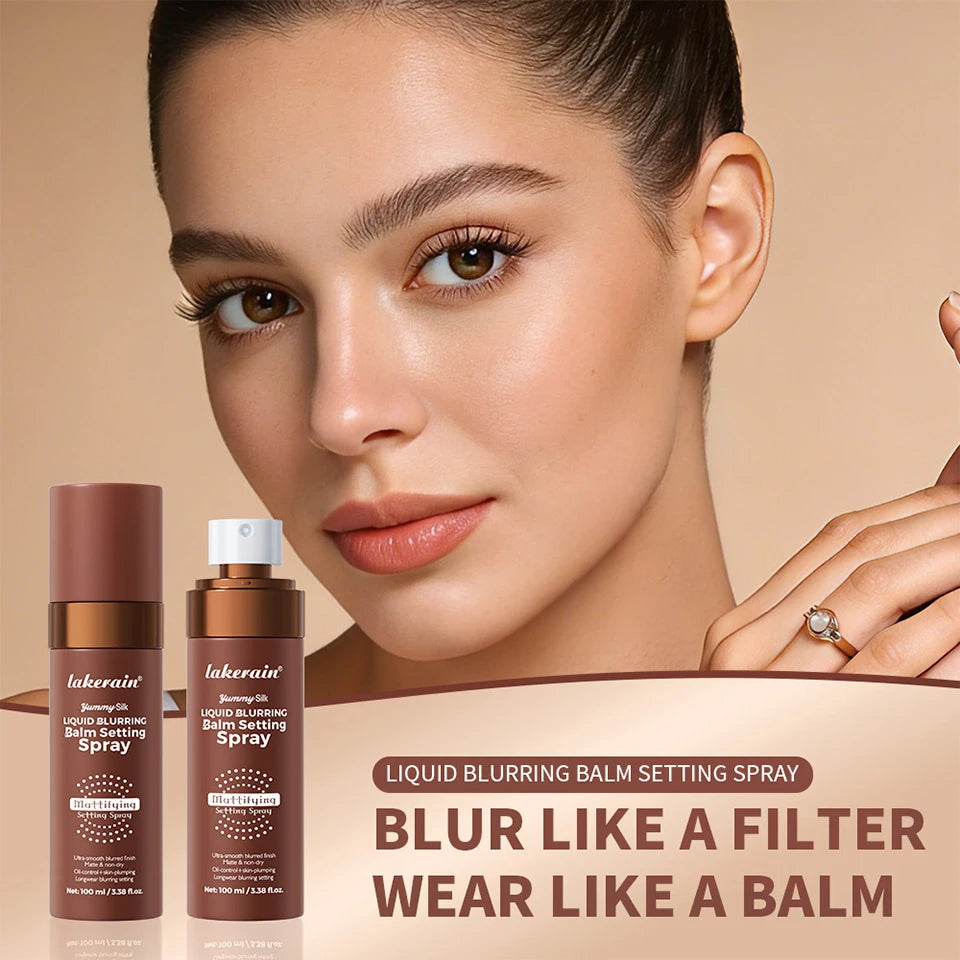 Liquid Blurring Balm Setting Spray for Long-Lasting Matte Makeup Finish