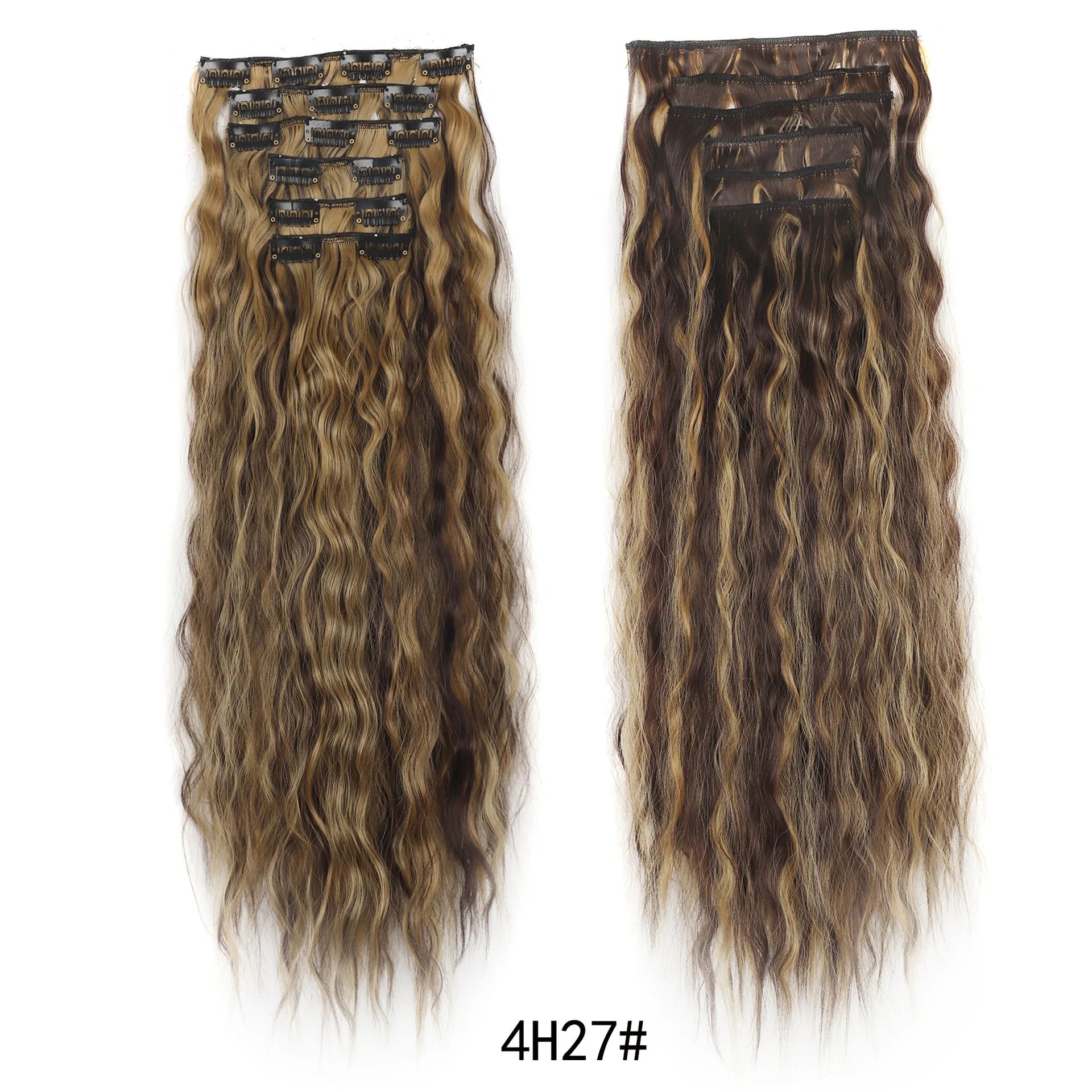 Kinky Curly Clip-In Hair Extensions for Long Voluminous Hair - 8