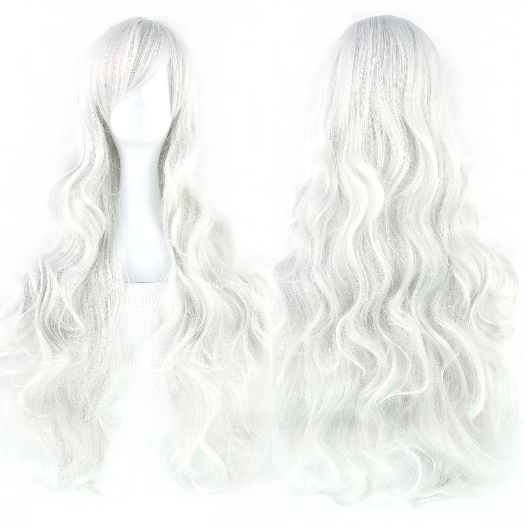 Long Curly Heat-Resistant Synthetic Cosplay Wig for Costume Parties - 16