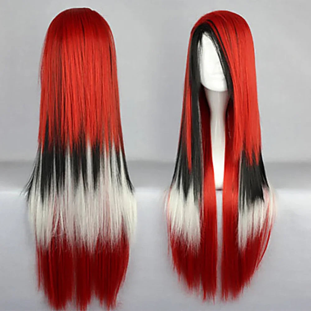 Long Straight Ombre Synthetic Wig for Cosplay and Costume Parties