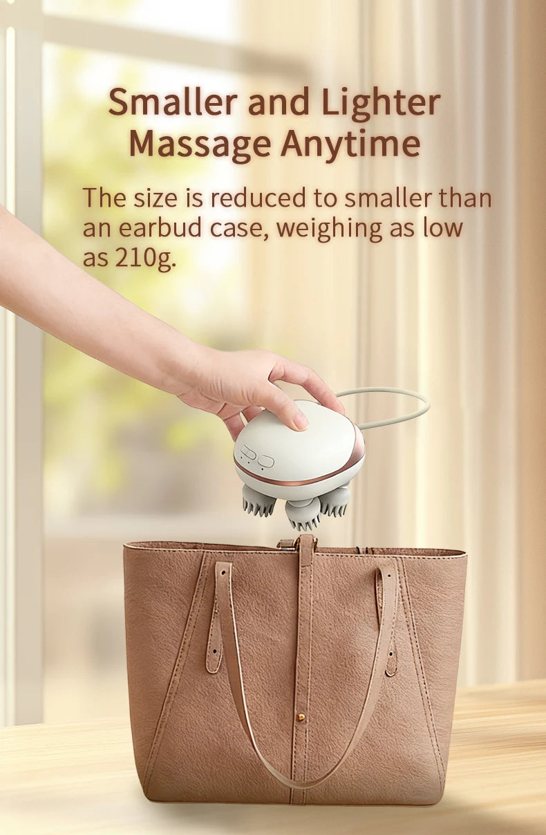 Waterproof Cordless Electric Scalp and Full Body Massage Machine - 13