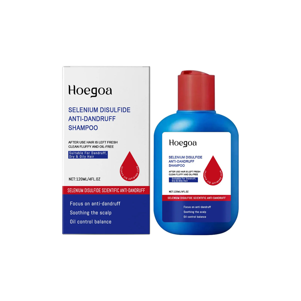 Selenium Disulfide Anti-Dandruff Shampoo for Itchy Scalp and Oil Control