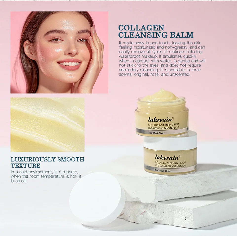 Collagen Cleansing Balm for Deep Makeup Removal and Hydrated Skin