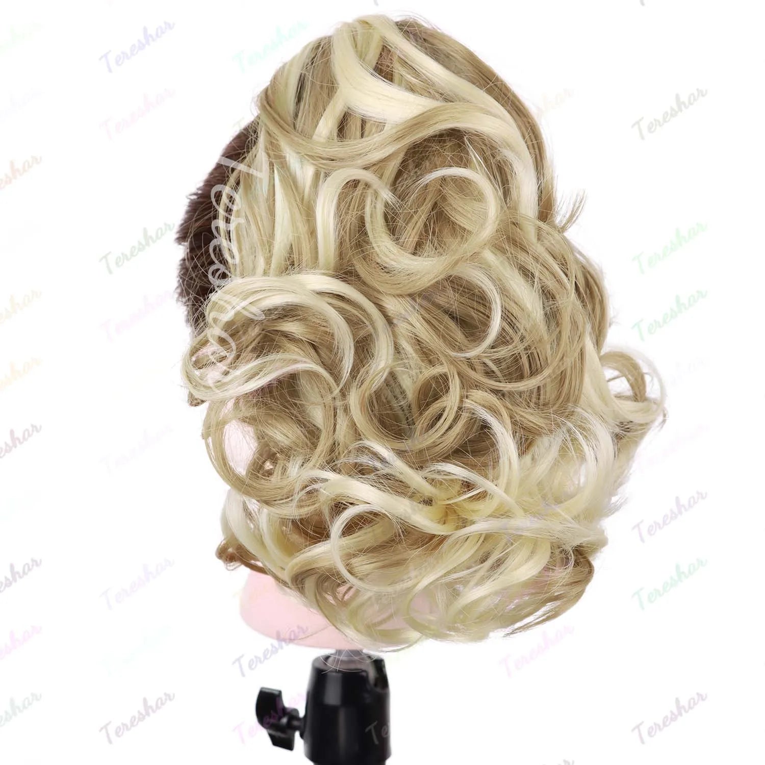 Curly Wavy Claw Clip Ponytail Hair Extension for Instant Volume - 17