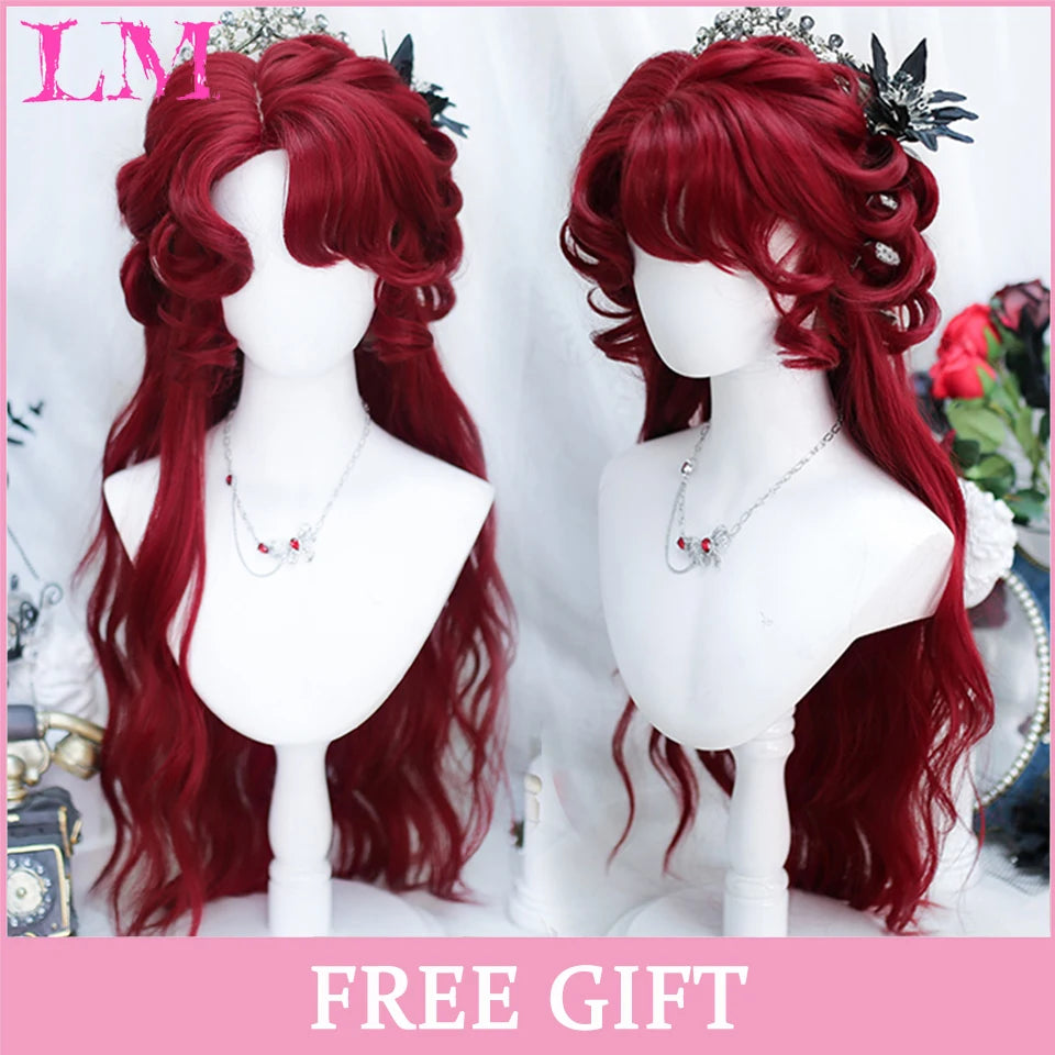 24-Inch Long Pink Cosplay Wig for Costumes - 76