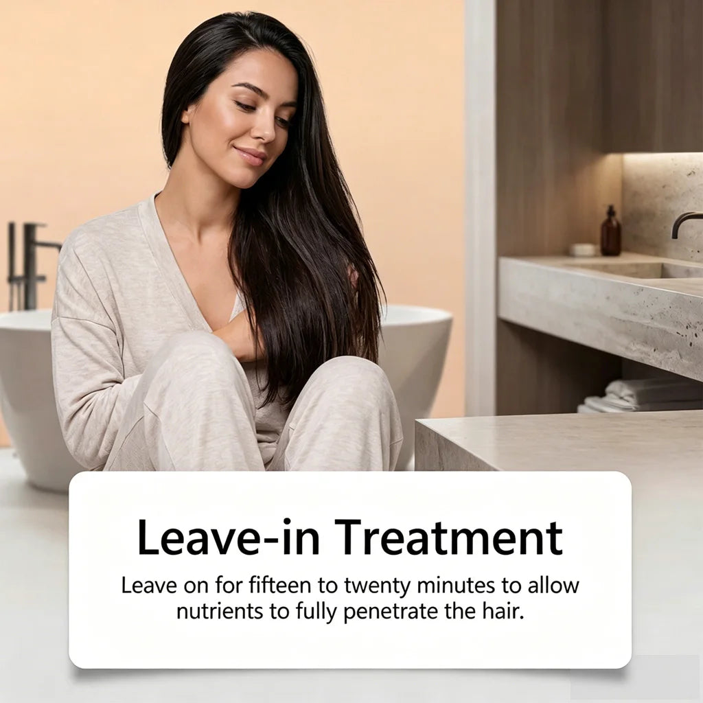 One-Step Hair Straightening Cream with Built-In Comb for Silky Smooth Hair