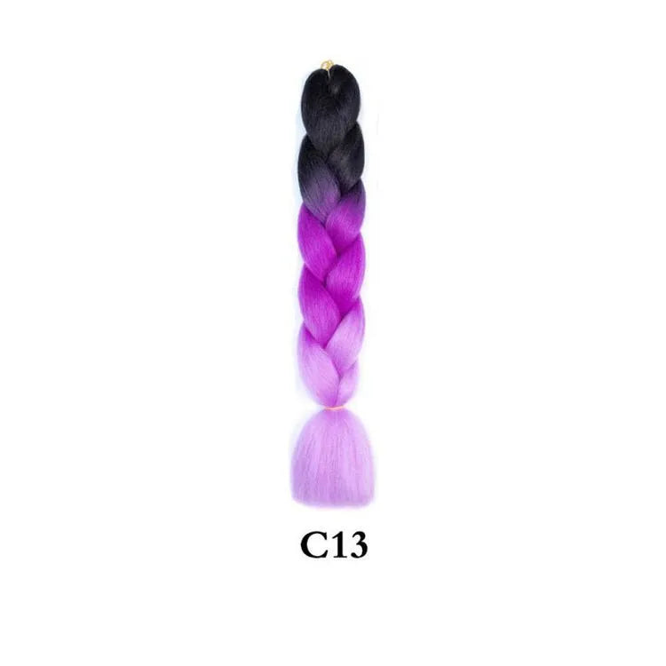 24-Inch Synthetic Jumbo Braiding Hair Extensions for Twist Crochet Braids - 20