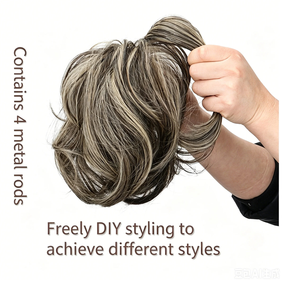Curly Claw Clip Ponytail Extension for Instant Volume and Hairstyle