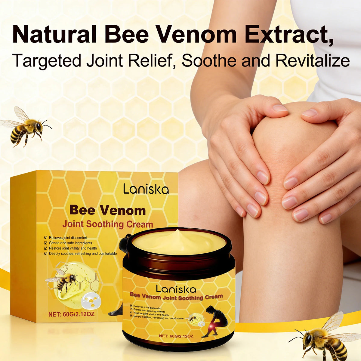 Bee Venom Joint Soothing Cream for Muscle and Joint Relief