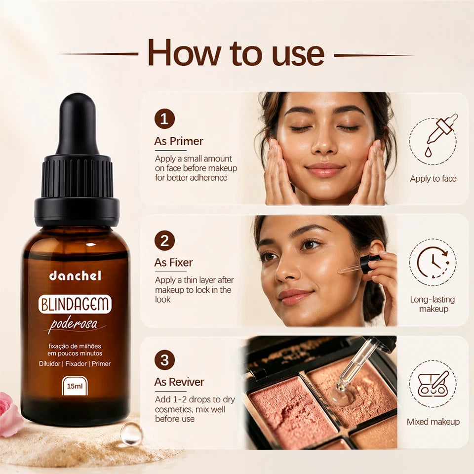 3-in-1 Makeup Primer, Setting Fixer, and Dry Cosmetic Reviver Serum - 14