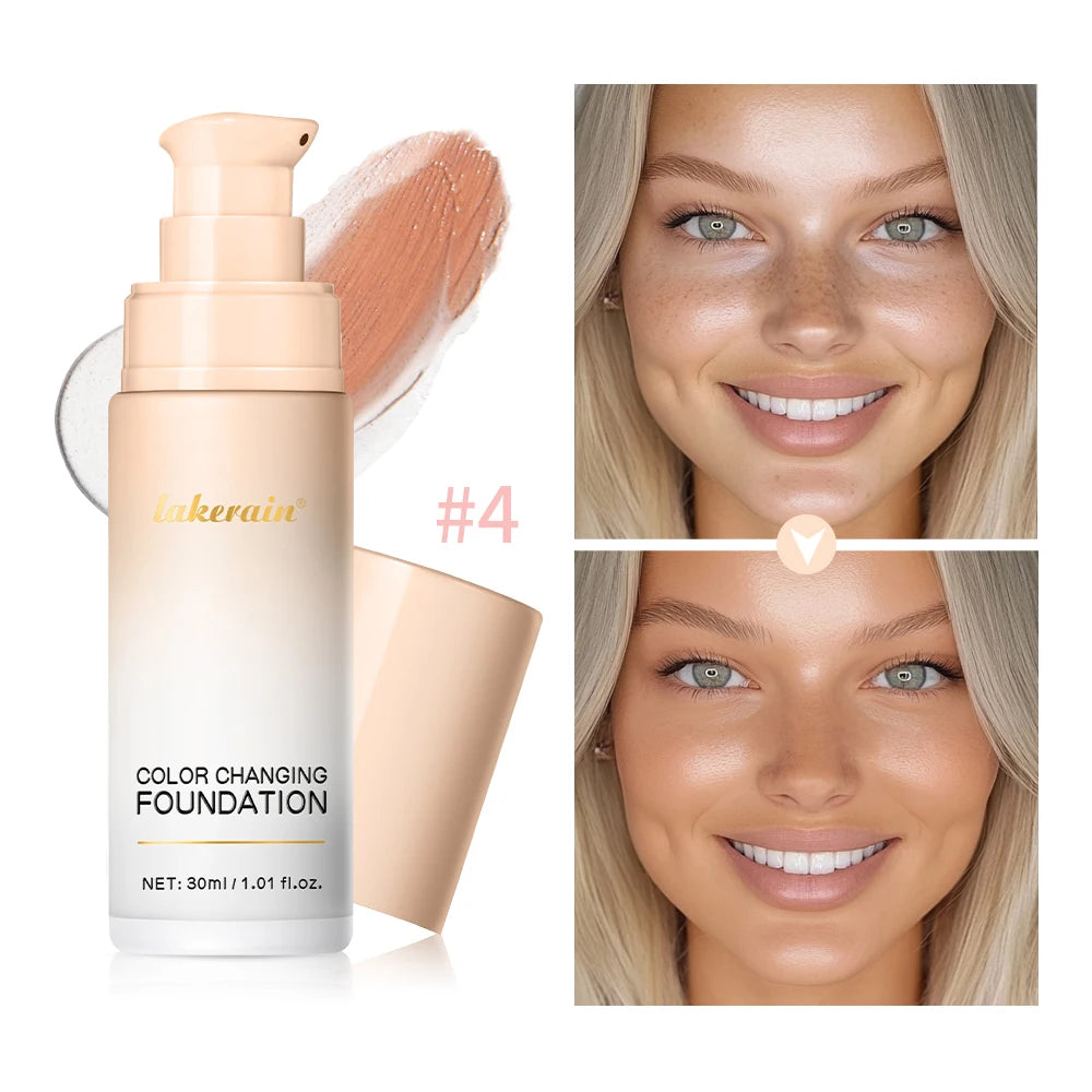 Color-Changing Liquid Foundation for Flawless Radiant Skin Coverage