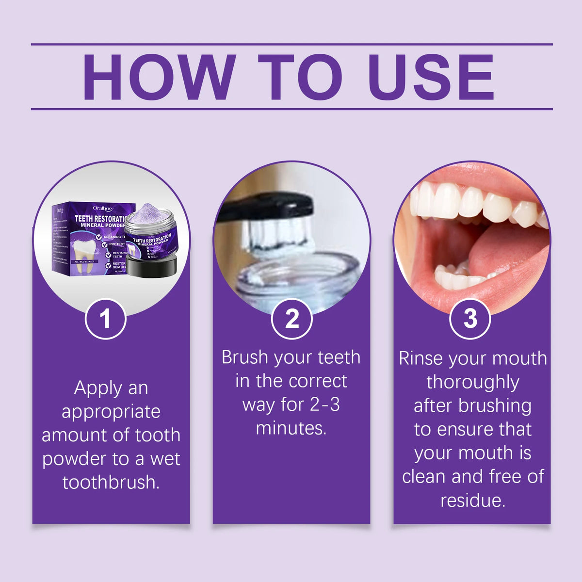 Natural Teeth Whitening and Enamel Restoration Powder for Brighter Smiles